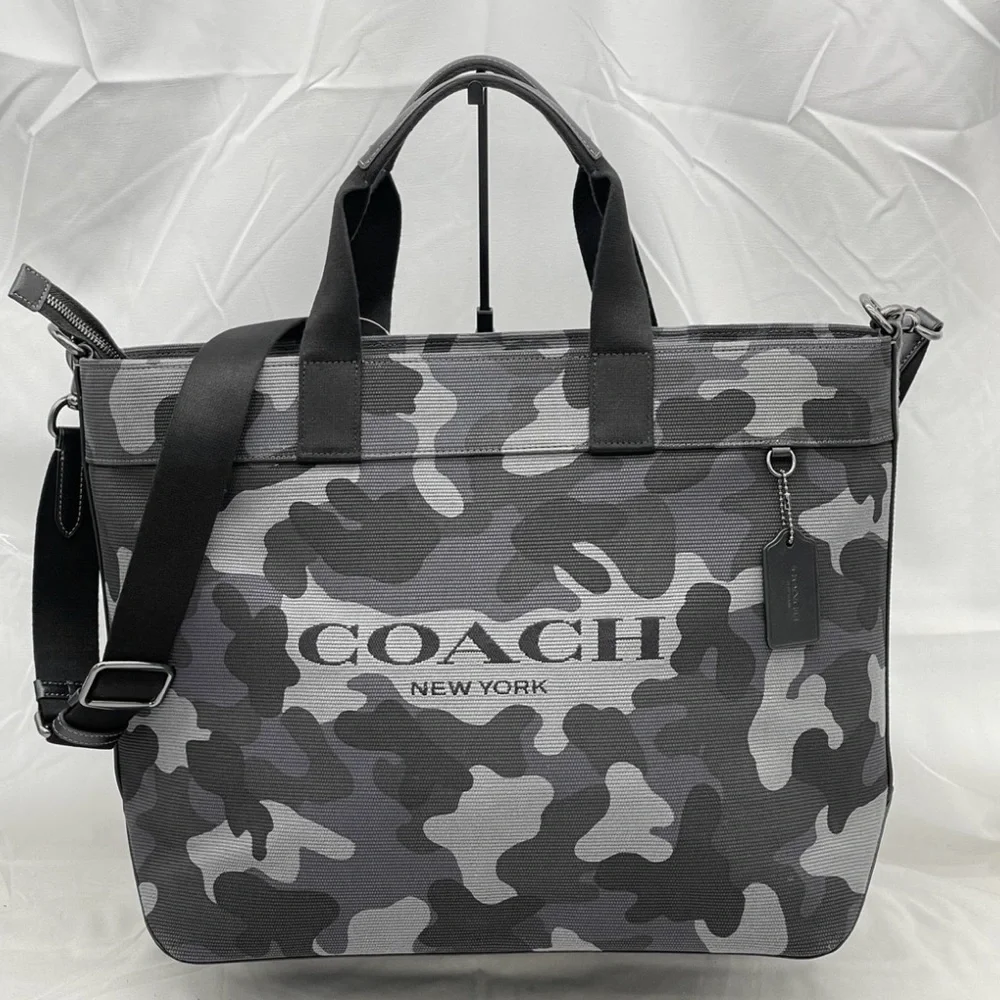 Coach Camouflage Tote Bag - Black and Gray NWOT